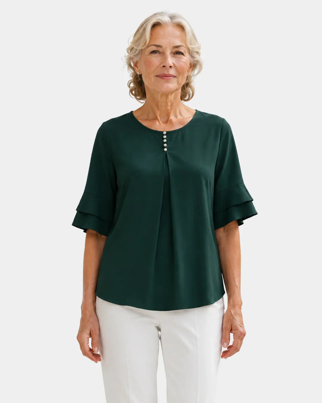 Hadelinde | Elegant Button-Up Blouse