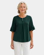 Hadelinde | Elegant Button-Up Blouse
