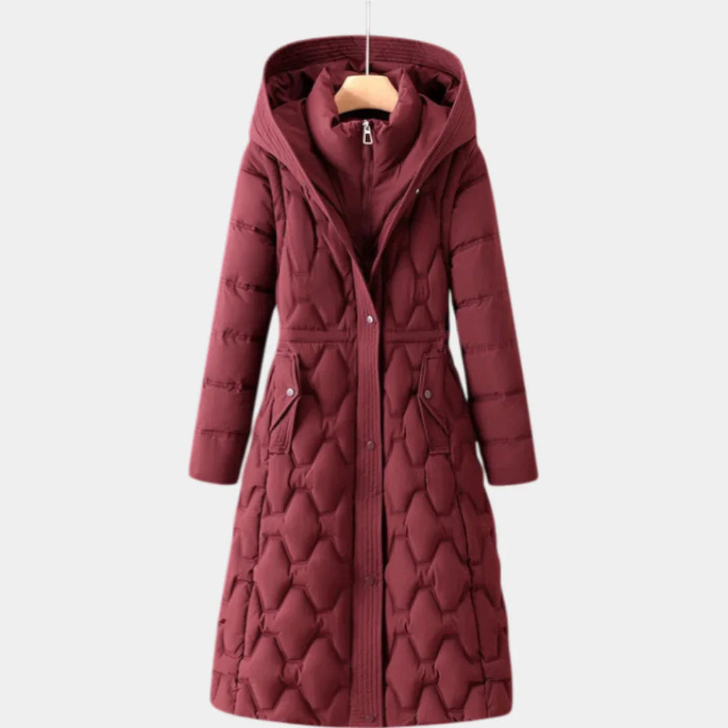 Briseida | Long down coat with hood