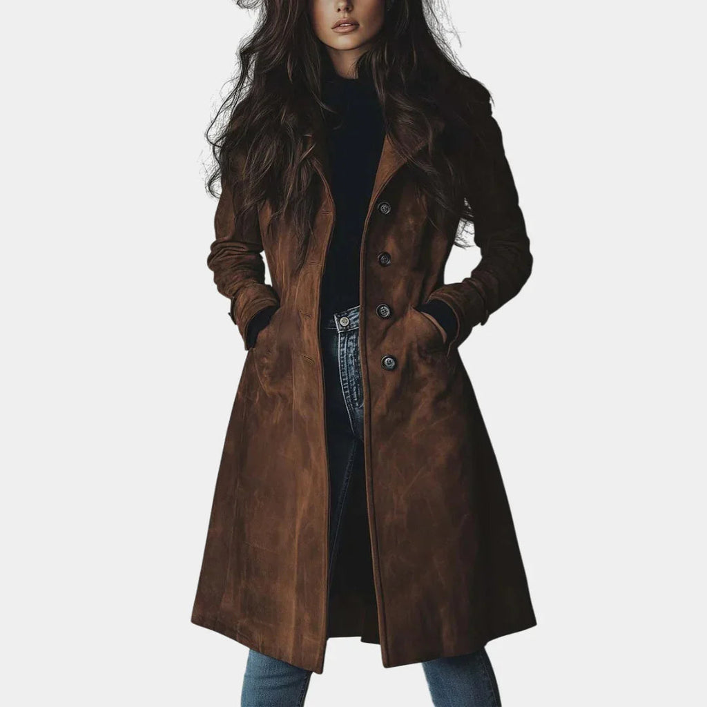Sienna | Elegant Suede Trench