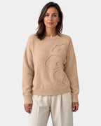 Alma | Knitted Flower Sweater
