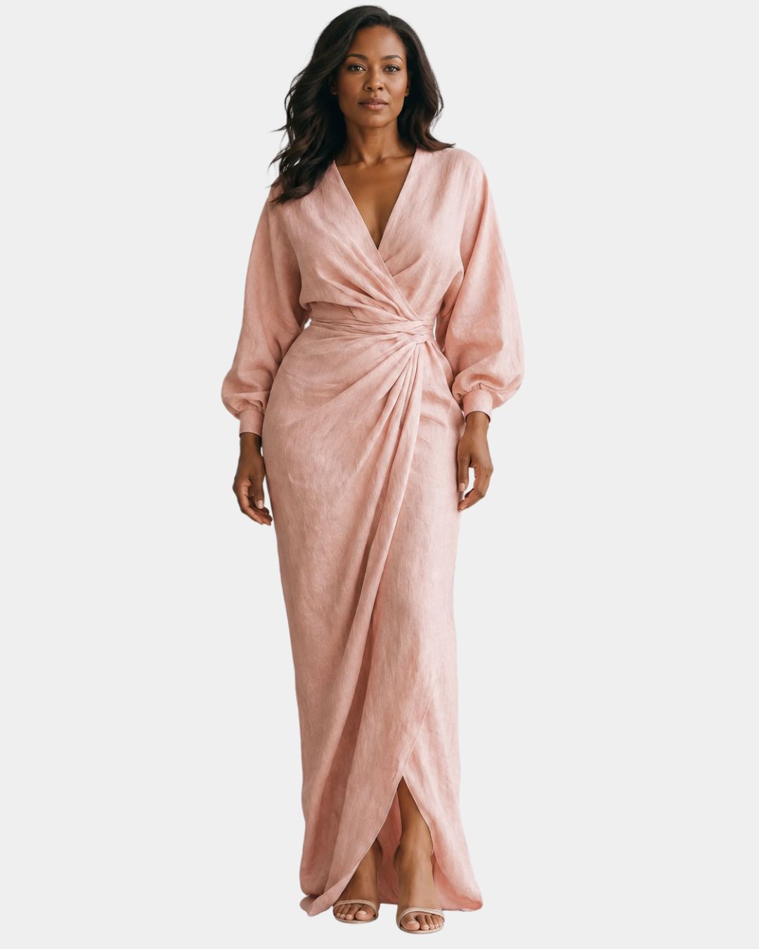 Sidonie | Pink Minimalist Maxi Dress