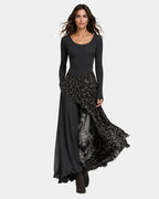 NKEM | Long Leopard Print Dress