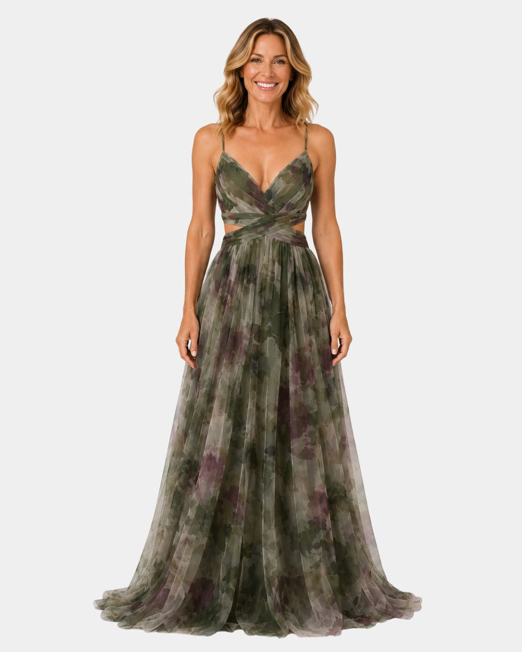 Giselle | Long floral print dress