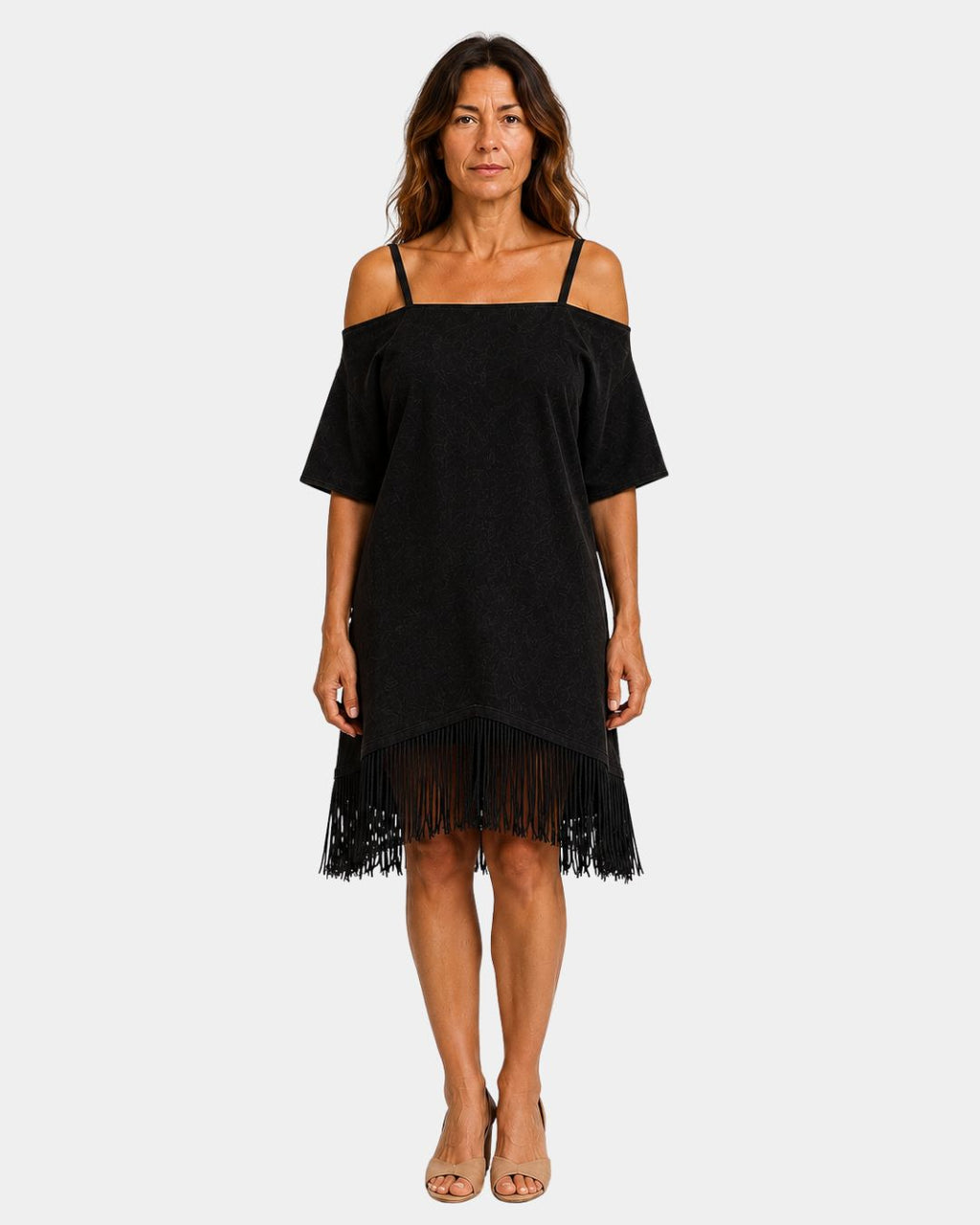 Héloïsette | Strap Dress with Fringes