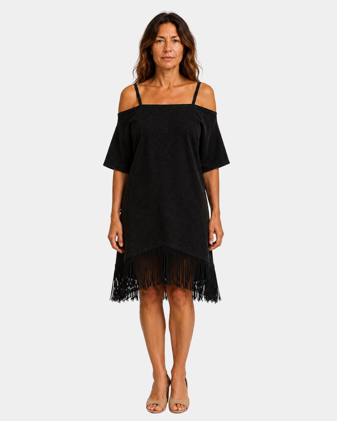 Héloïsette | Strap Dress with Fringes