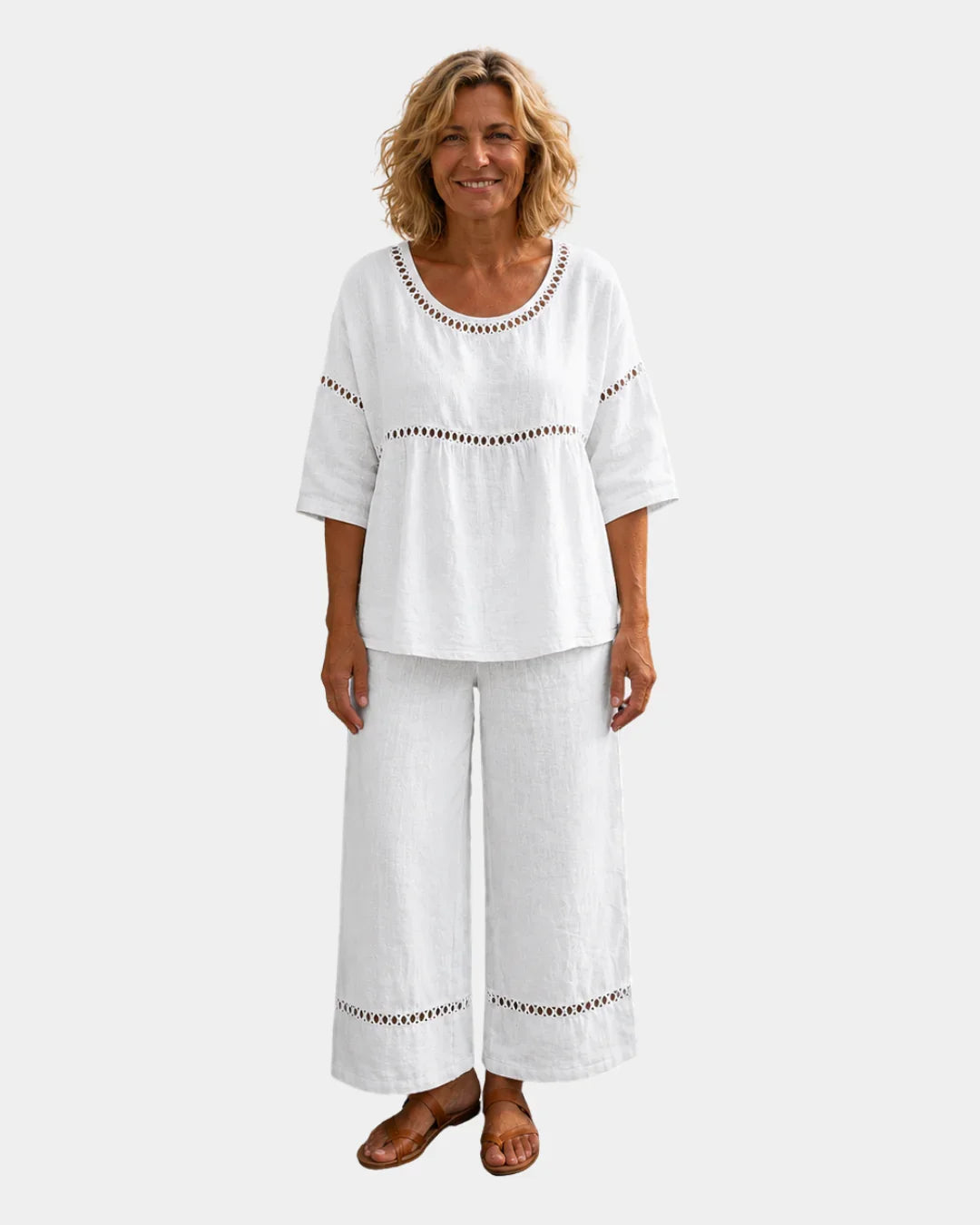 Good | Fresh set with matching blouse and pants