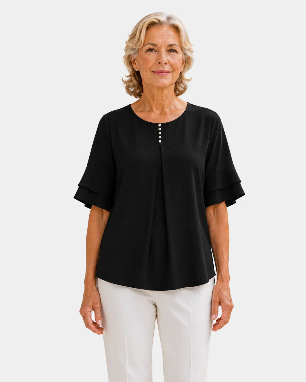 Hadelinde | Elegant Button-Up Blouse