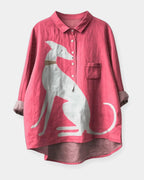 Jade | Timeless blouse with print