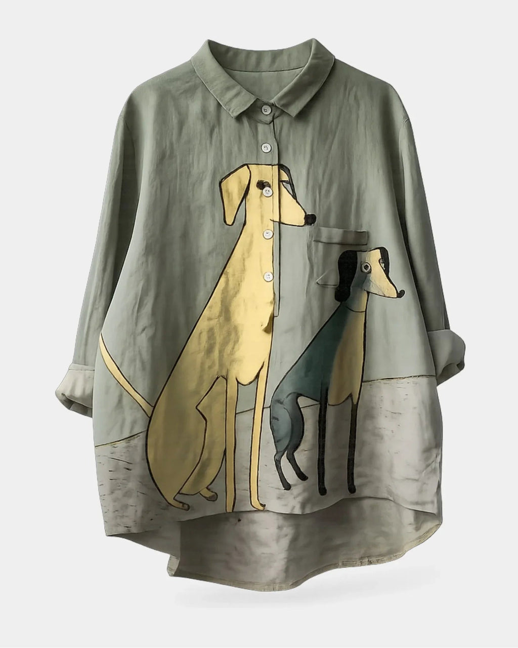 Jade | Timeless blouse with print