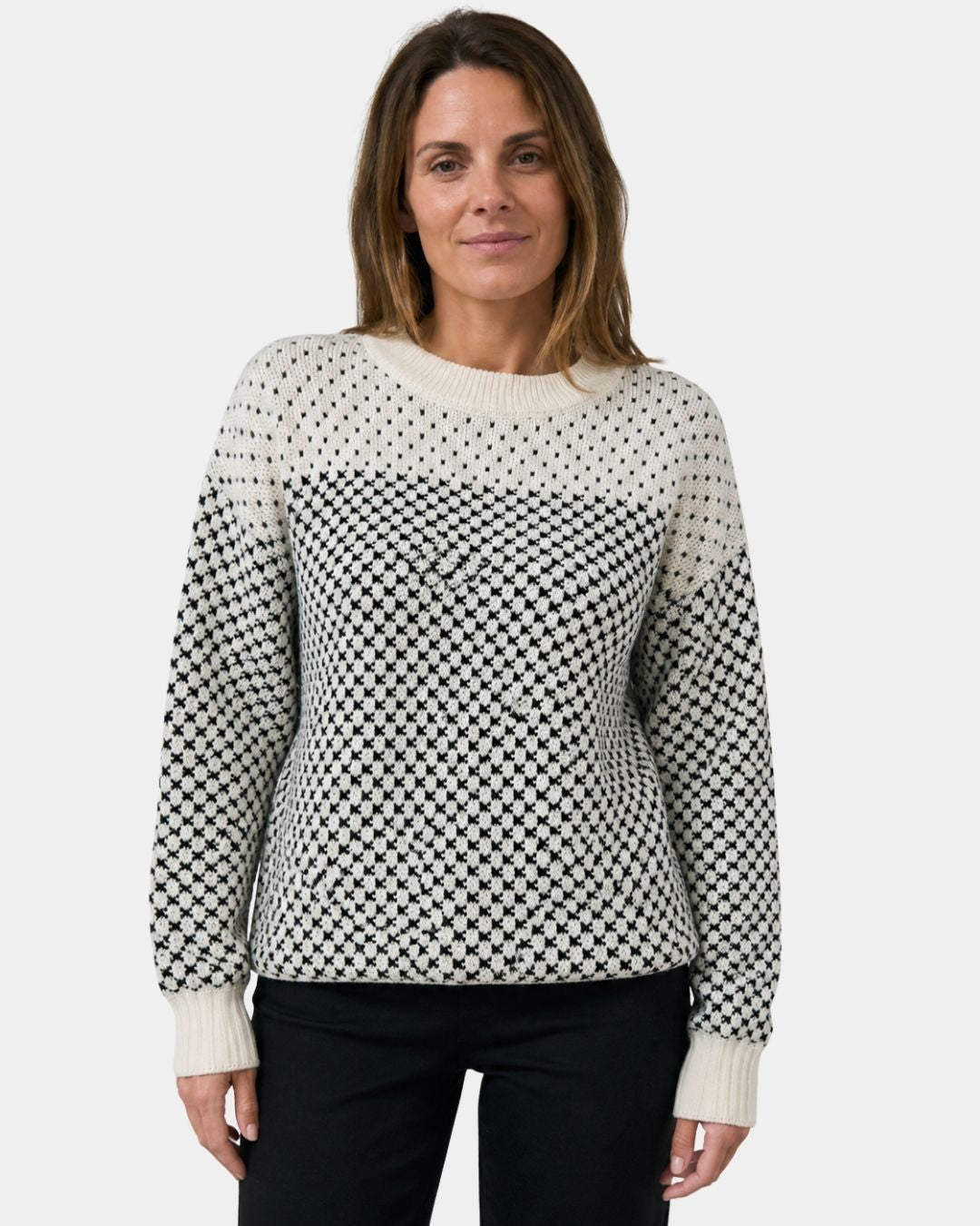 Rachael | Color Block Crew Neck Sweater