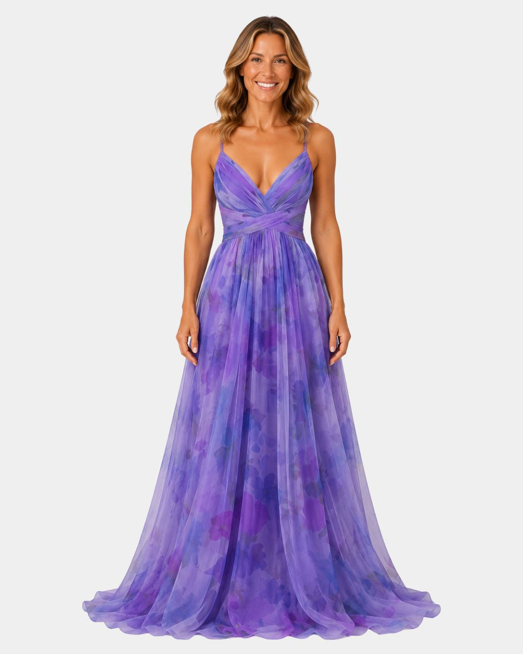 Giselle | Long floral print dress
