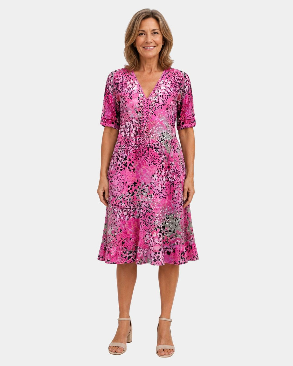 Adèle | Dress with V-neckline