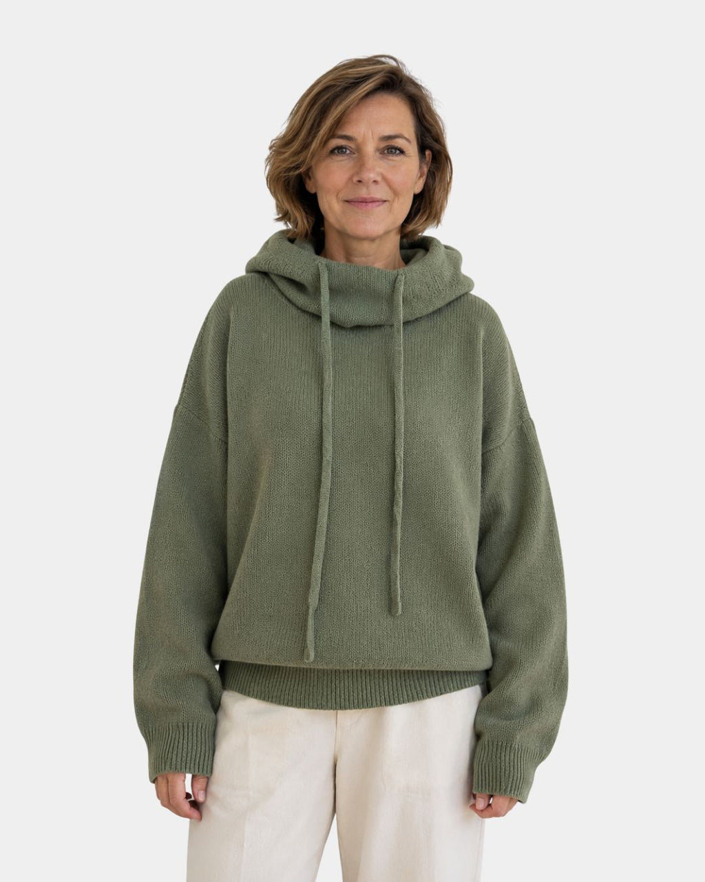 Marie | Cozy Sweater with High Collar and Hood