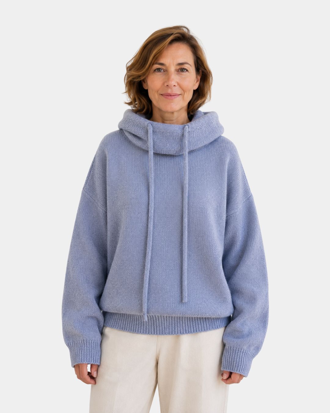 Marie | Cozy Sweater with High Collar and Hood