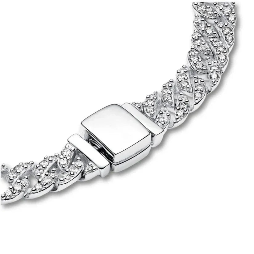 Adele | Cuban Bracelet in Moissanite