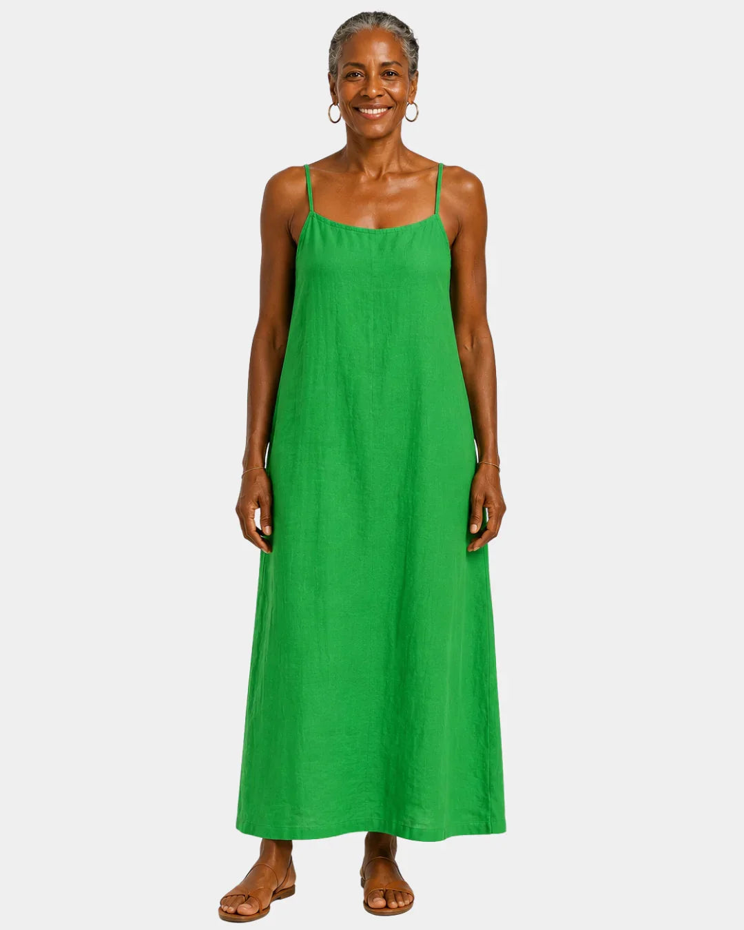 Desideria | Long Dress with Thin Straps