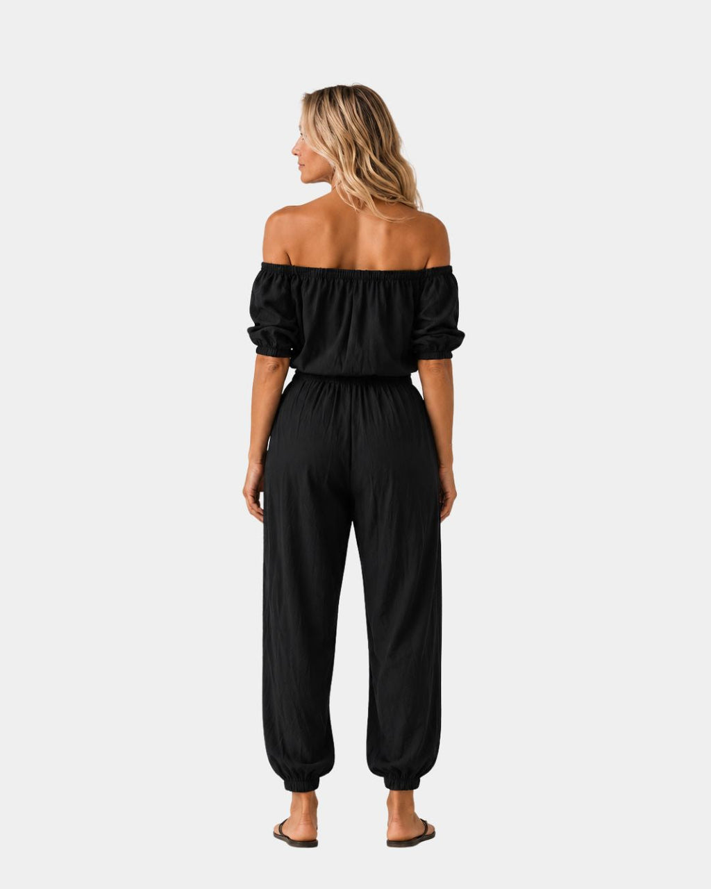 Brunissonne | Sleeveless Jumpsuit with Off-Shoulder Design