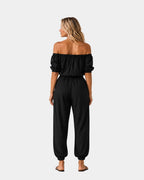 Brunissonne | Sleeveless Jumpsuit with Off-Shoulder Design