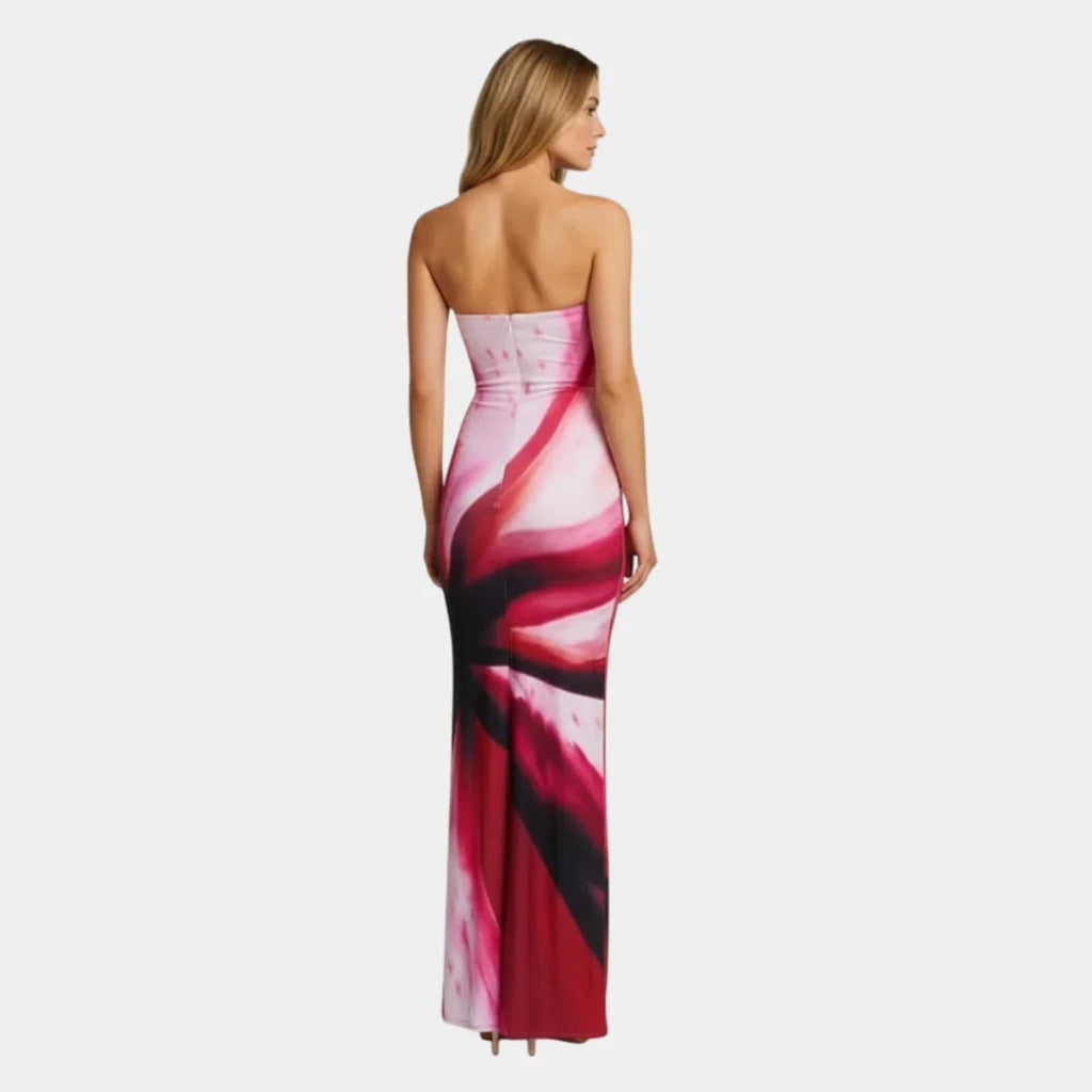 Pascale | Fitted Maxi Dress with Minimalist Design