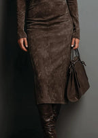 Sara | Midi Velvet Dress