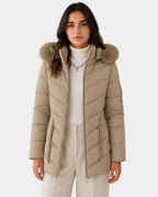 Anéline | Elegant Quilted Puffer Coat
