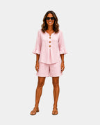 Auberte | Shorts and Blouse Set
