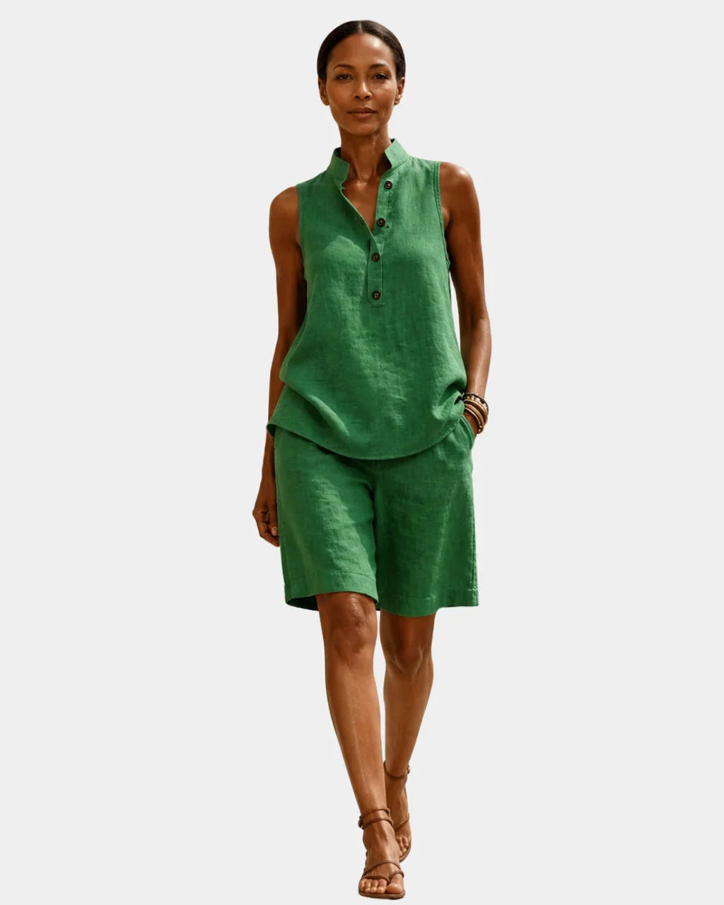 Mélior | Sleeveless Summer Set with Shorts