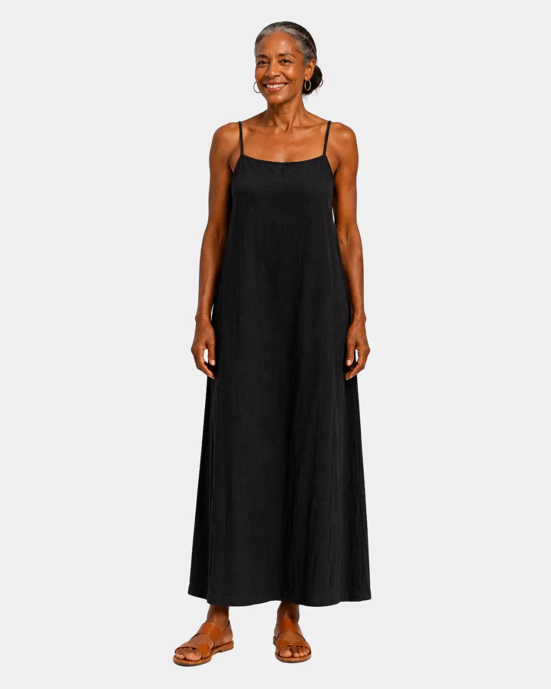 Desideria | Long Dress with Thin Straps