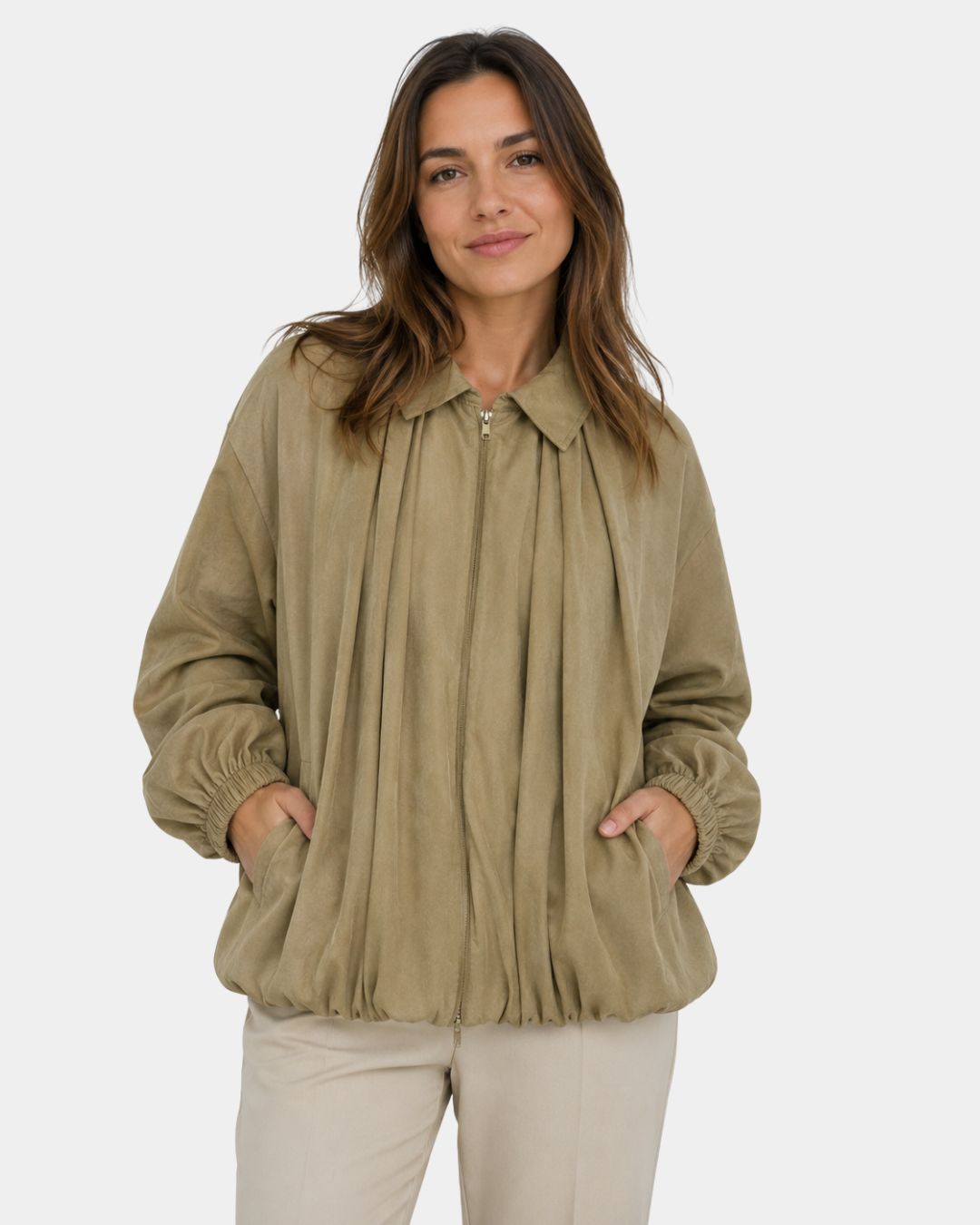 Agnèsine | Vintage Loose Bomber Jacket