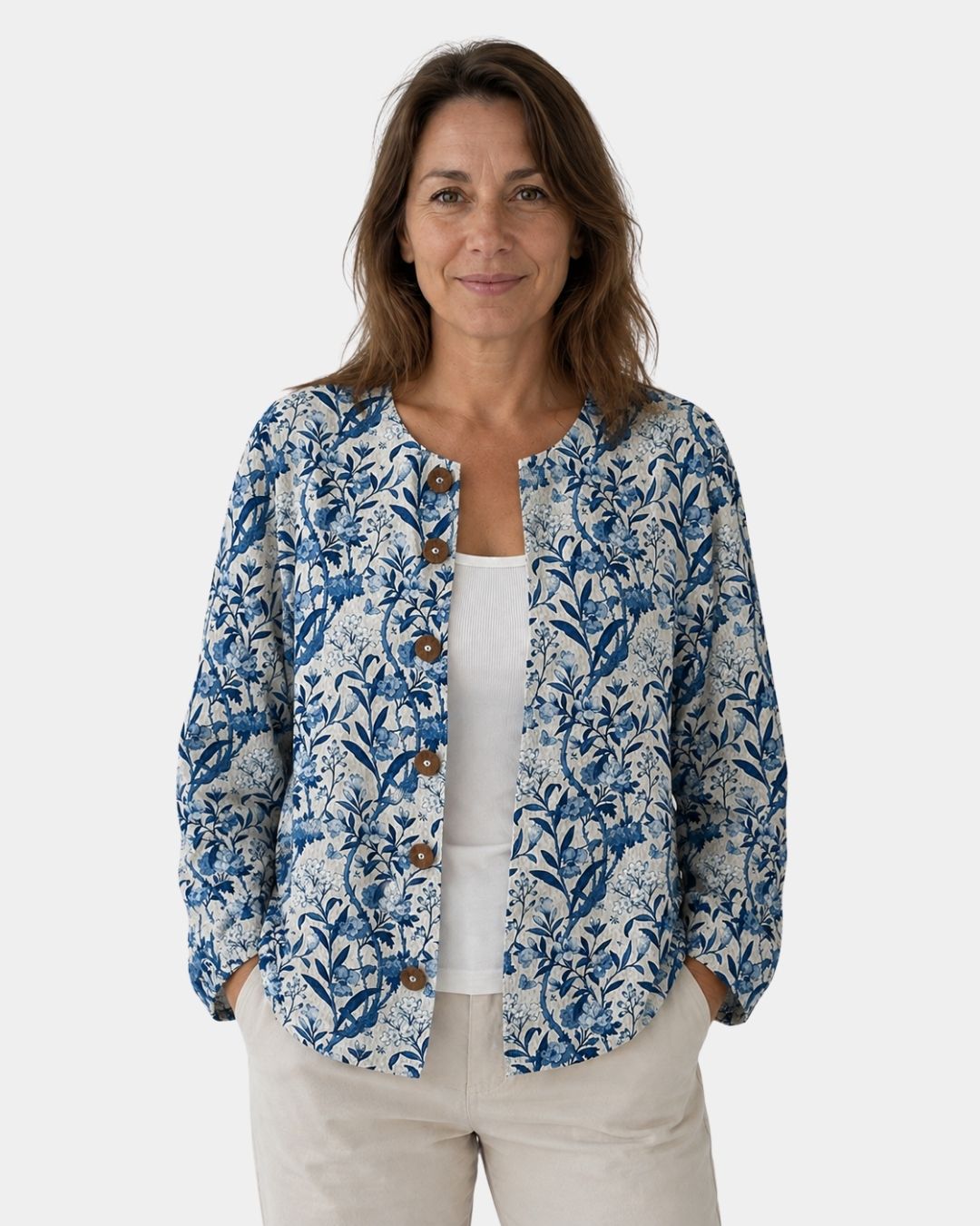Tiverly | Vintage Floral Buttoned Cardigan