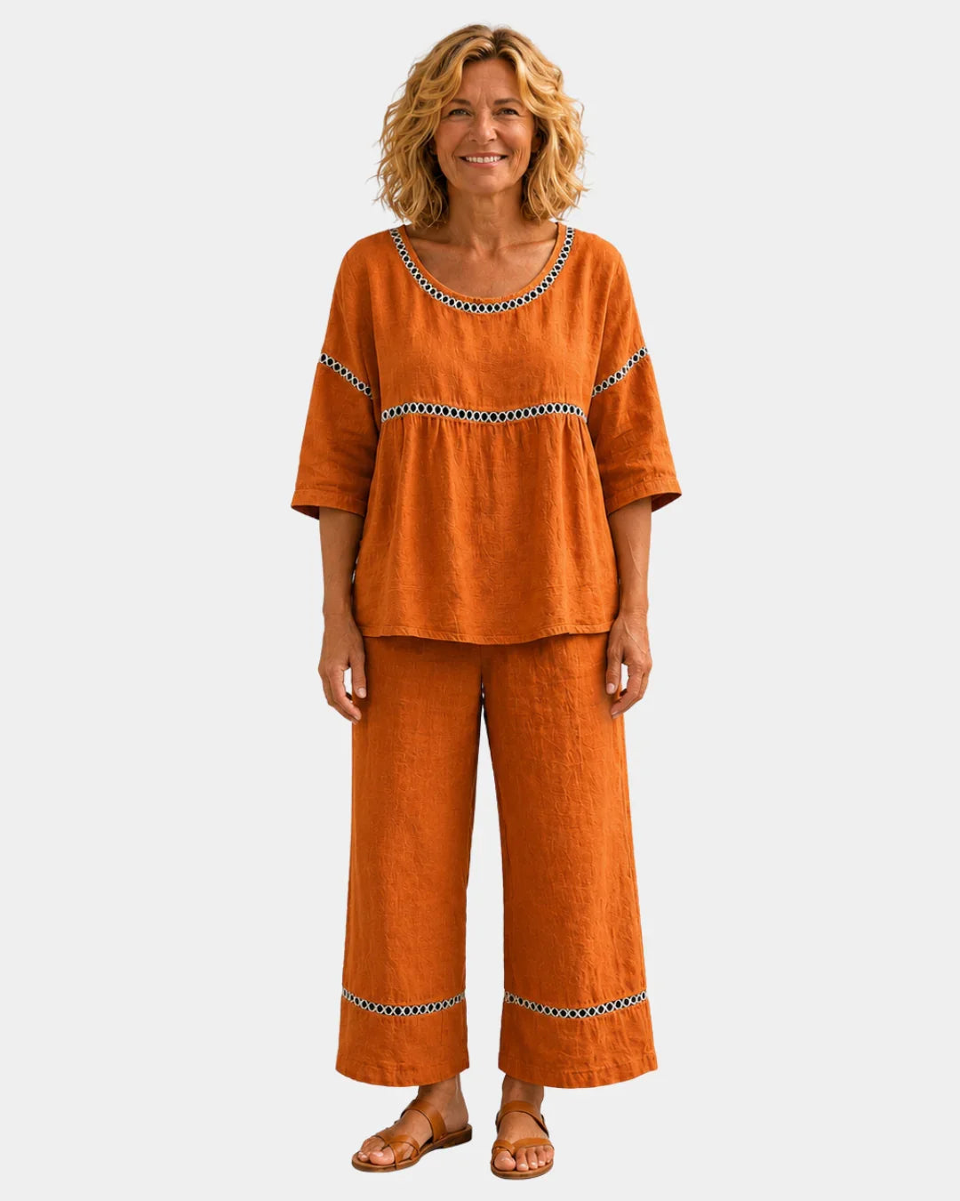 Good | Fresh set with matching blouse and pants
