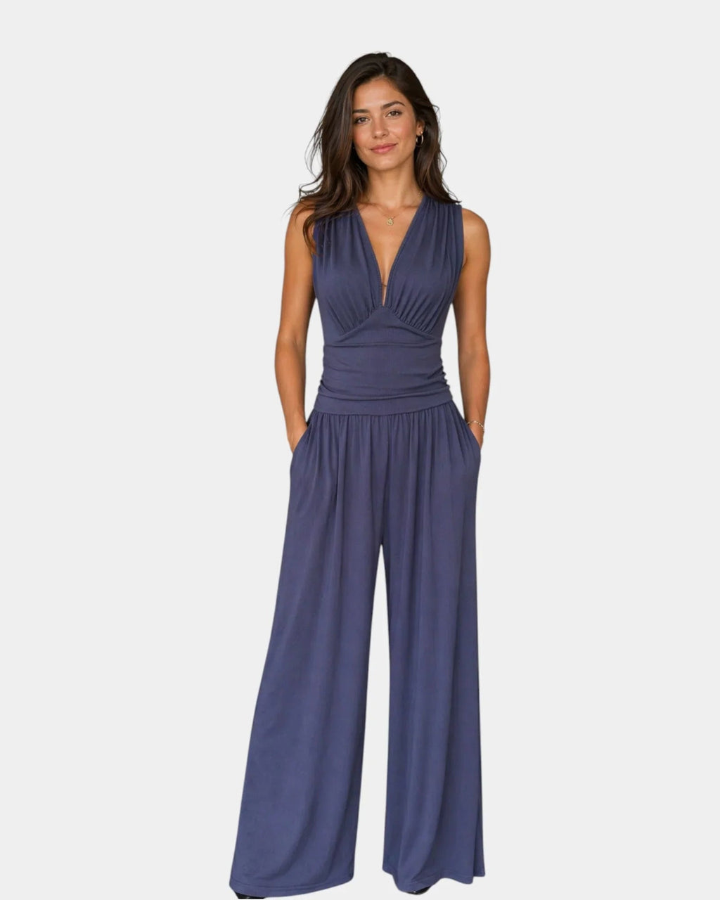Sultana | Chic Sleeveless Wide-Leg Jumpsuit