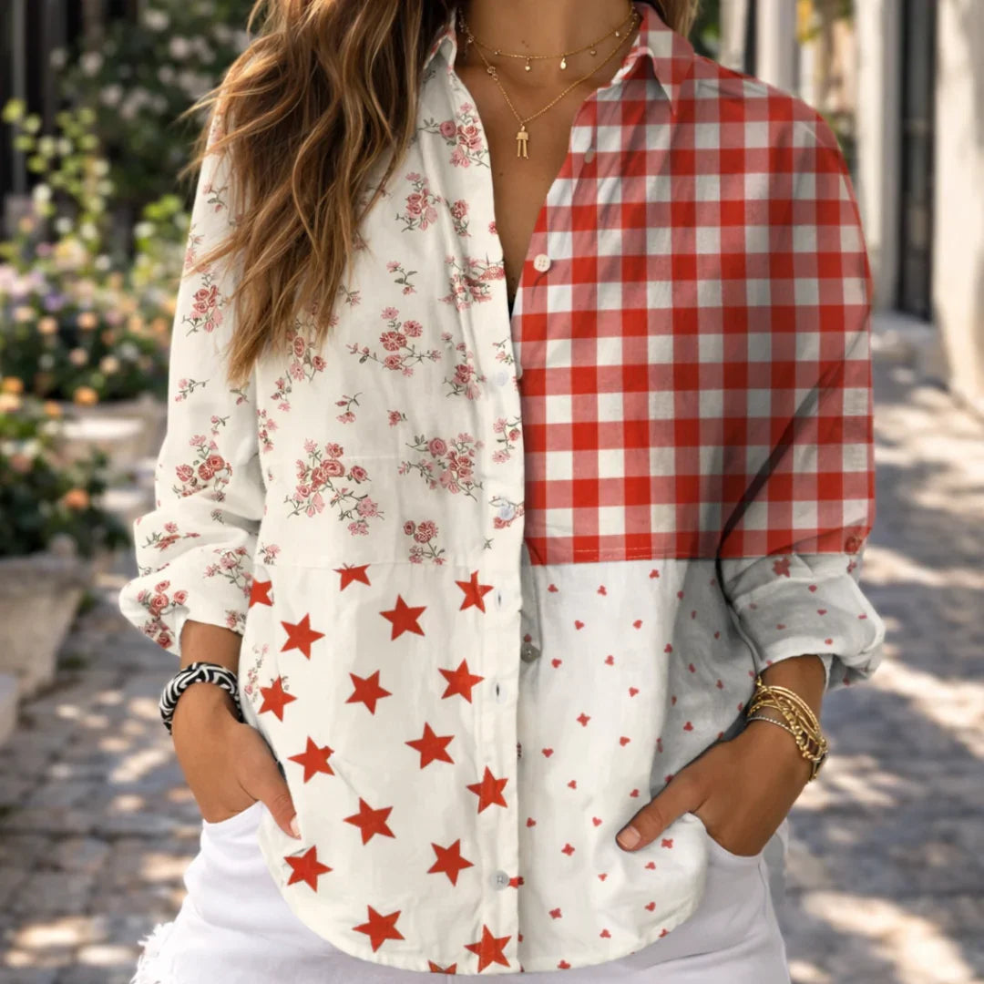 Pauline | Patchwork Country Blouse