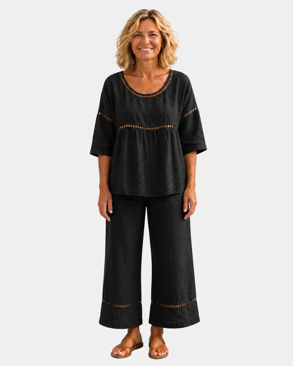 Good | Fresh set with matching blouse and pants