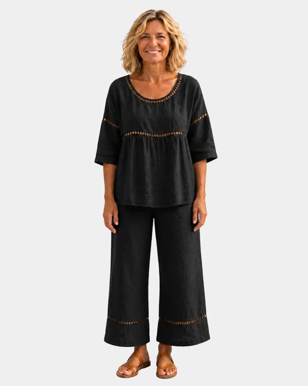 Good | Fresh set with matching blouse and pants