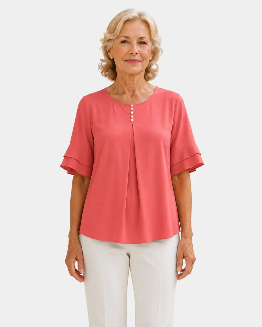Hadelinde | Elegant Button-Up Blouse
