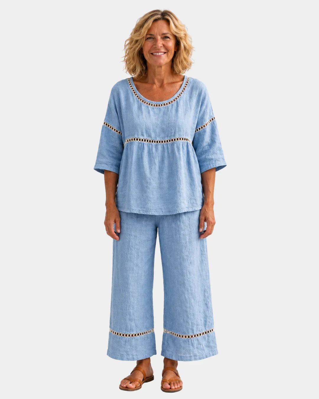 Good | Fresh set with matching blouse and pants