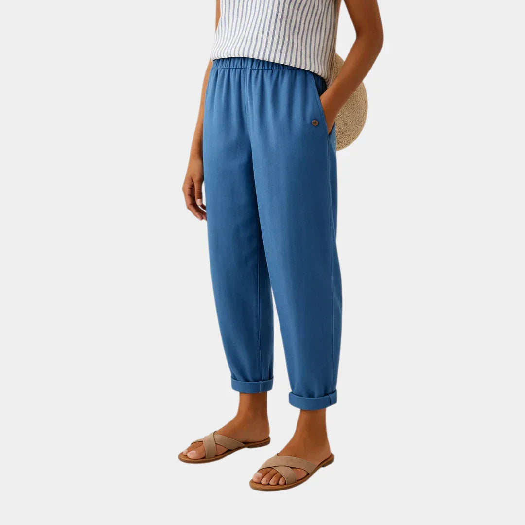 Florence | Comfortable Linen Effect Pants