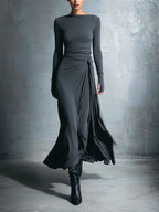 Renee | Draped Maxi Dress