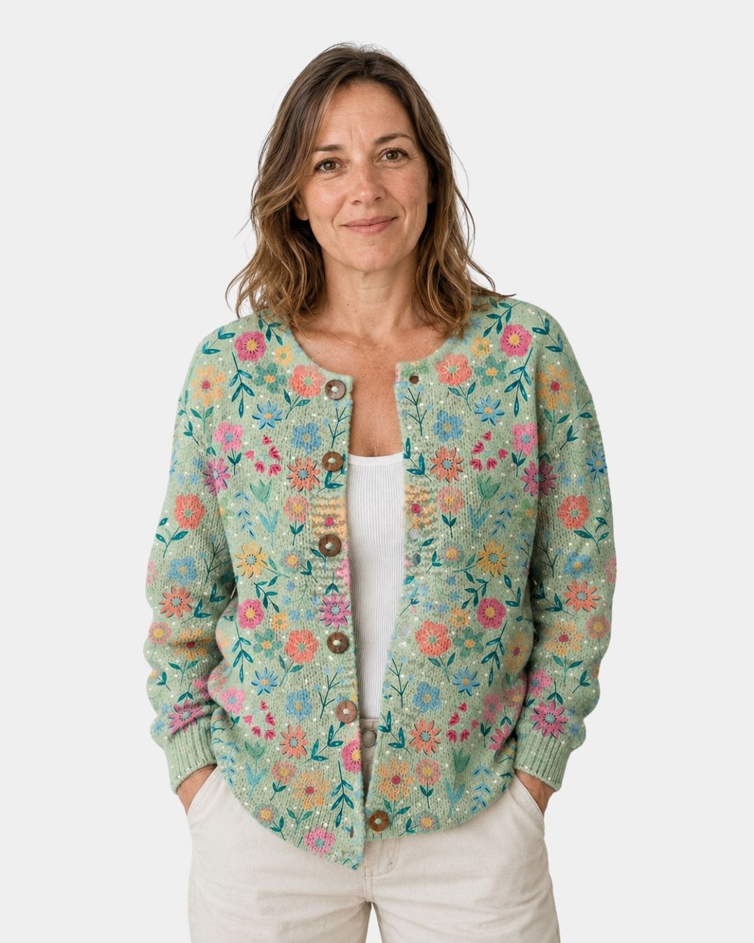 Foxfield | Floral Vintage Cardigan for Women