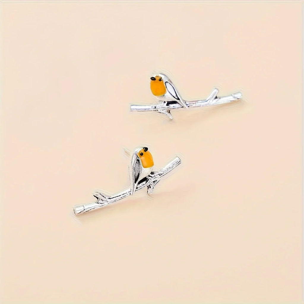 Flora | Cartoon Bird Earrings