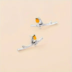 Flora | Cartoon Bird Earrings