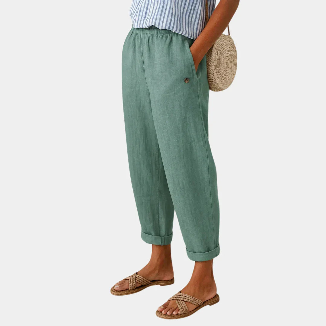 Florence | Comfortable Linen Effect Pants