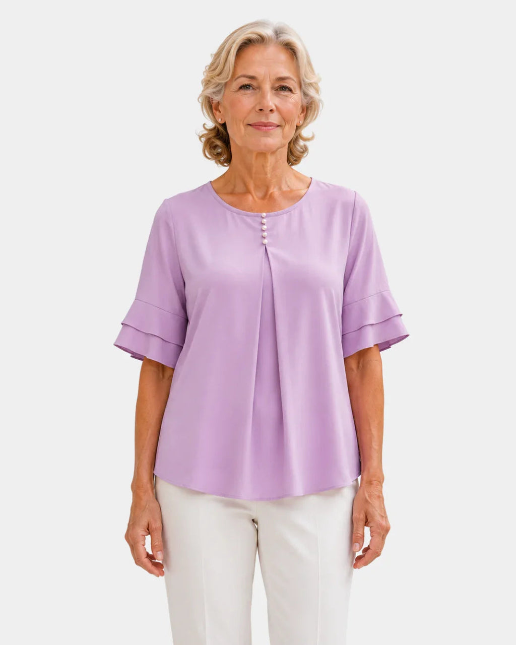 Hadelinde | Elegant Button-Up Blouse