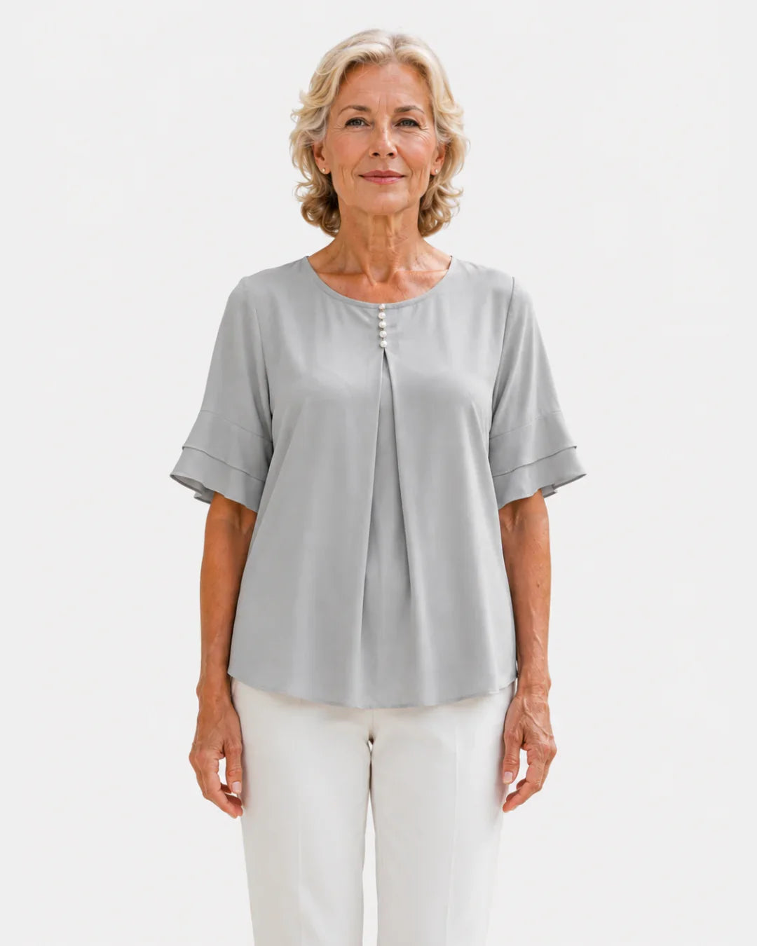 Hadelinde | Elegant Button-Up Blouse