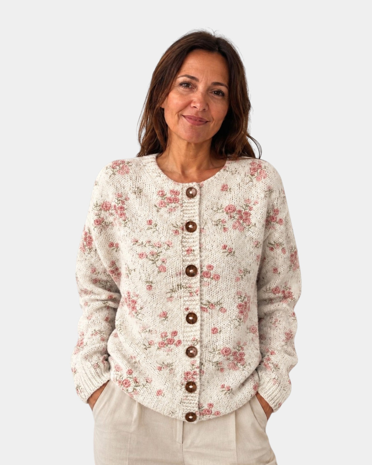 Evanthea | Vintage Floral Knit Cardigan