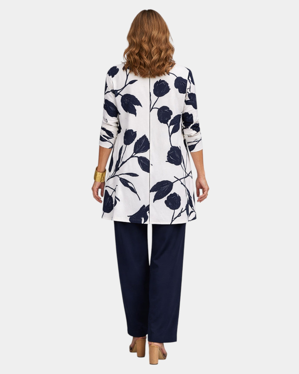 Annette | Navy Floral Three-Piece Set