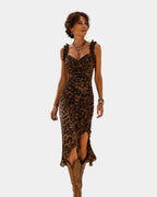 Charlise | Leopard Midi Dress