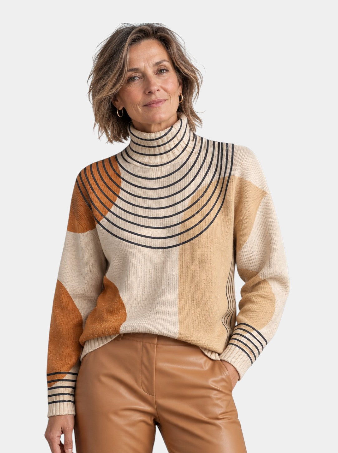 Leona | Colorful Turtleneck